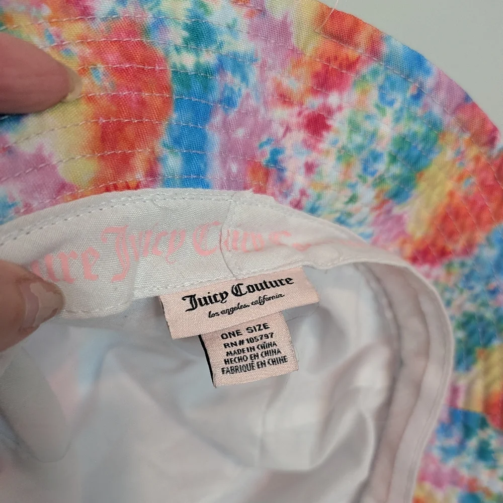 Juicy Couture Tie-Dye Bucket Hat - Multicolor One Size - Picture 2 of 3